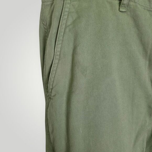 Rag & Bone Jones Barrel Leg Pants Olive Green 100% Cotton Size 8 - Picture 5 of 9